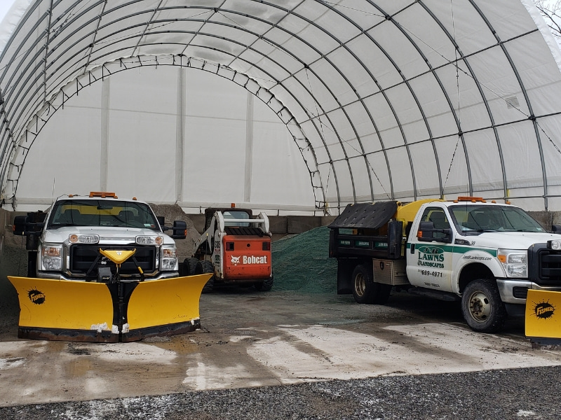 Professional snow removal tractor